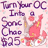 ($25) Oc Into A Sonic Chao! On Toyhouse