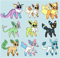 Chimera Eeveelutions UFS [1/9] on Toyhouse