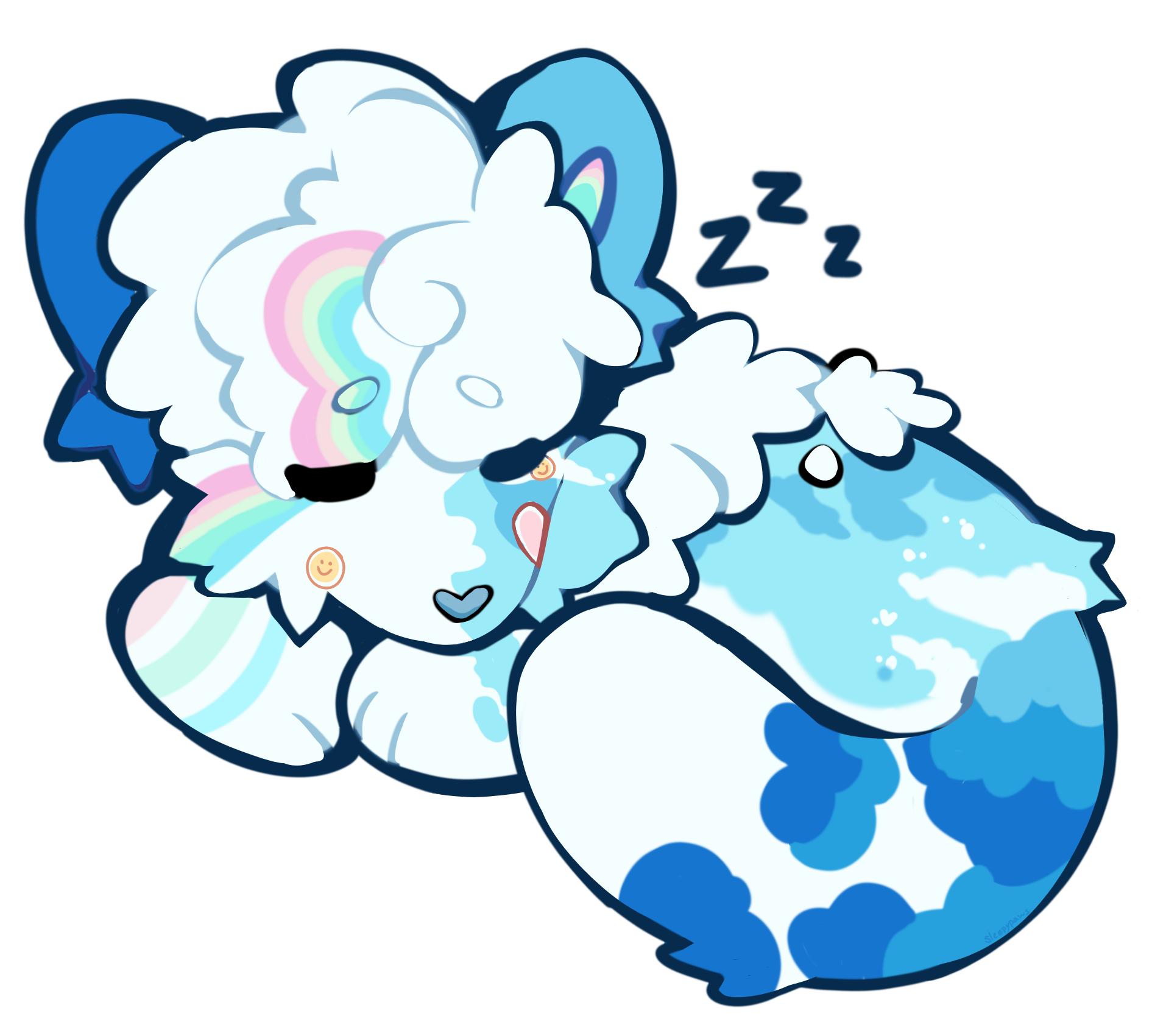 small pagedoll of angel snoozin