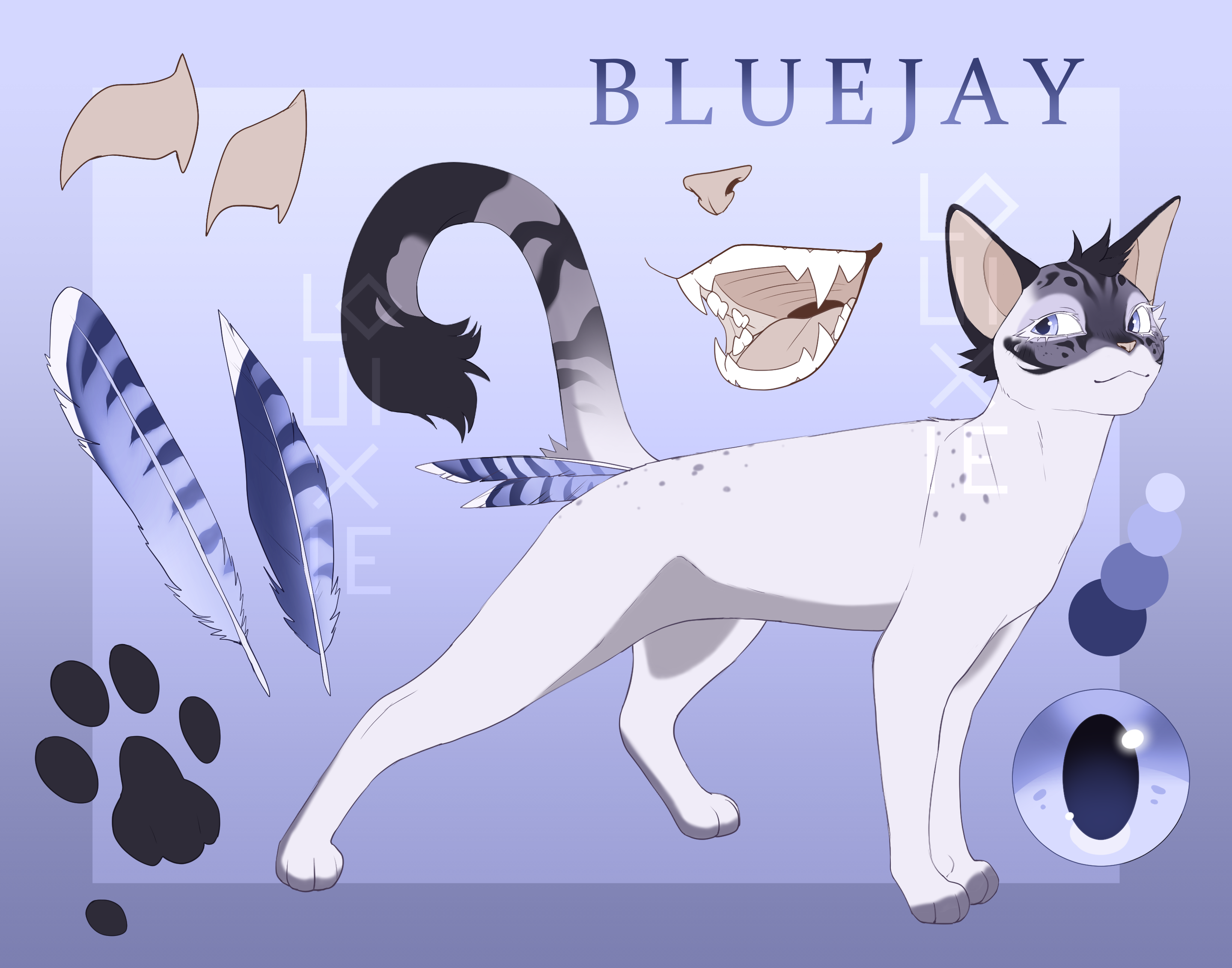 Blue-Tack Cat by shenzhuxi on DeviantArt
