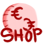 shop icon. depicts a coin with two Cs both with two lines in them