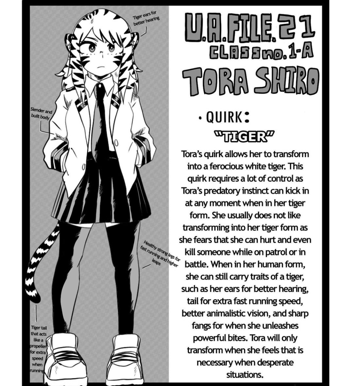 Tora Shiro on Toyhouse