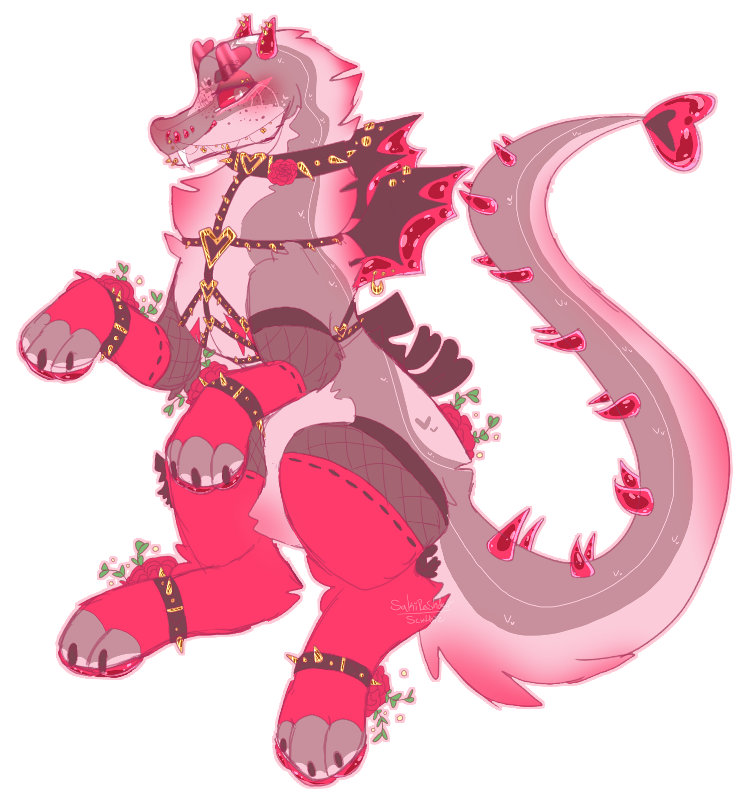 F2U | Anthro Fluffy Snake Base on Toyhouse