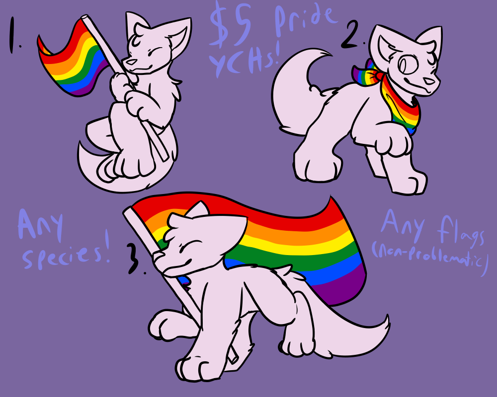 TBH CREATURE PRIDE YCH 🌈 $5 on Toyhouse