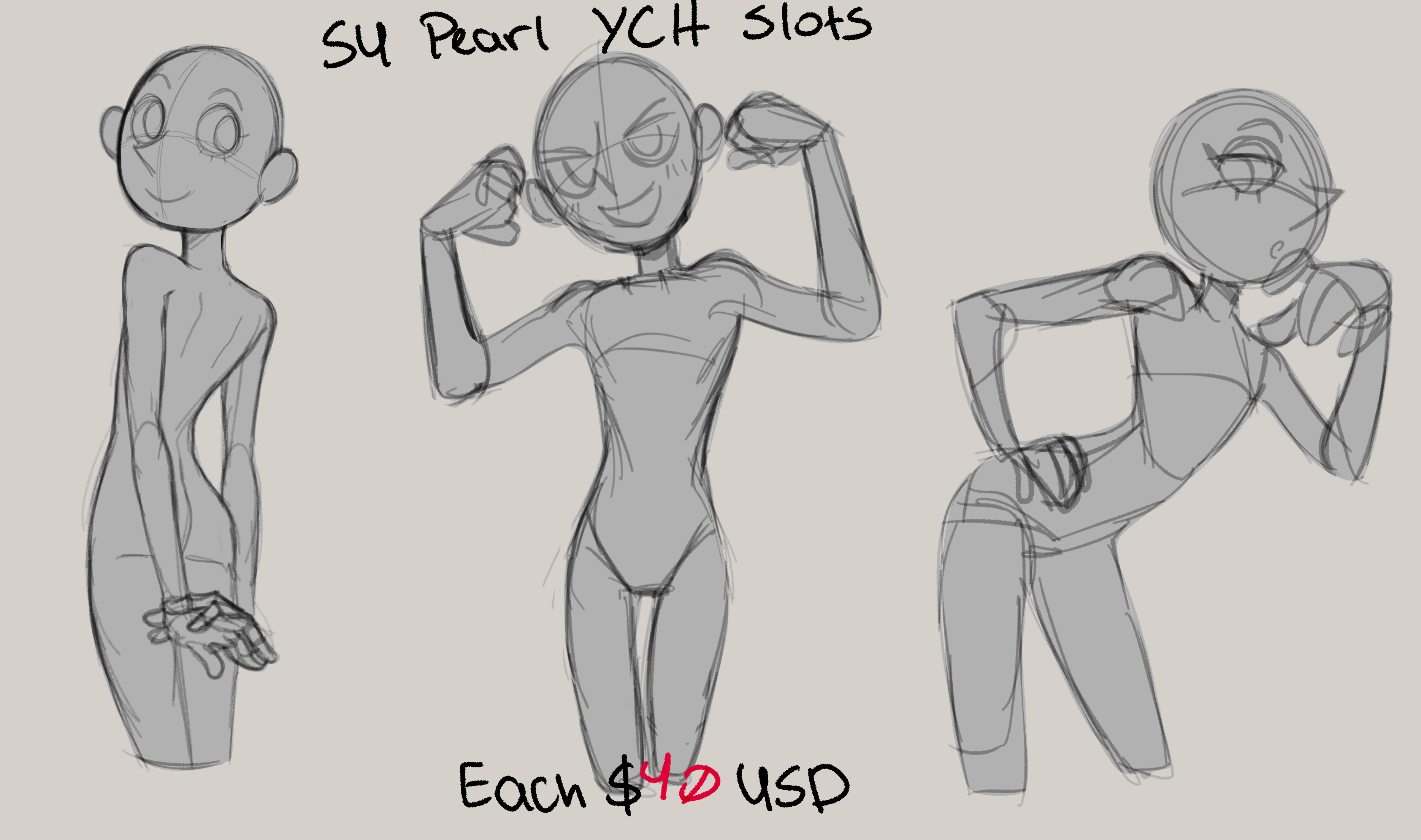 [YCH - CLOSED] Pearl Poses! on Toyhouse