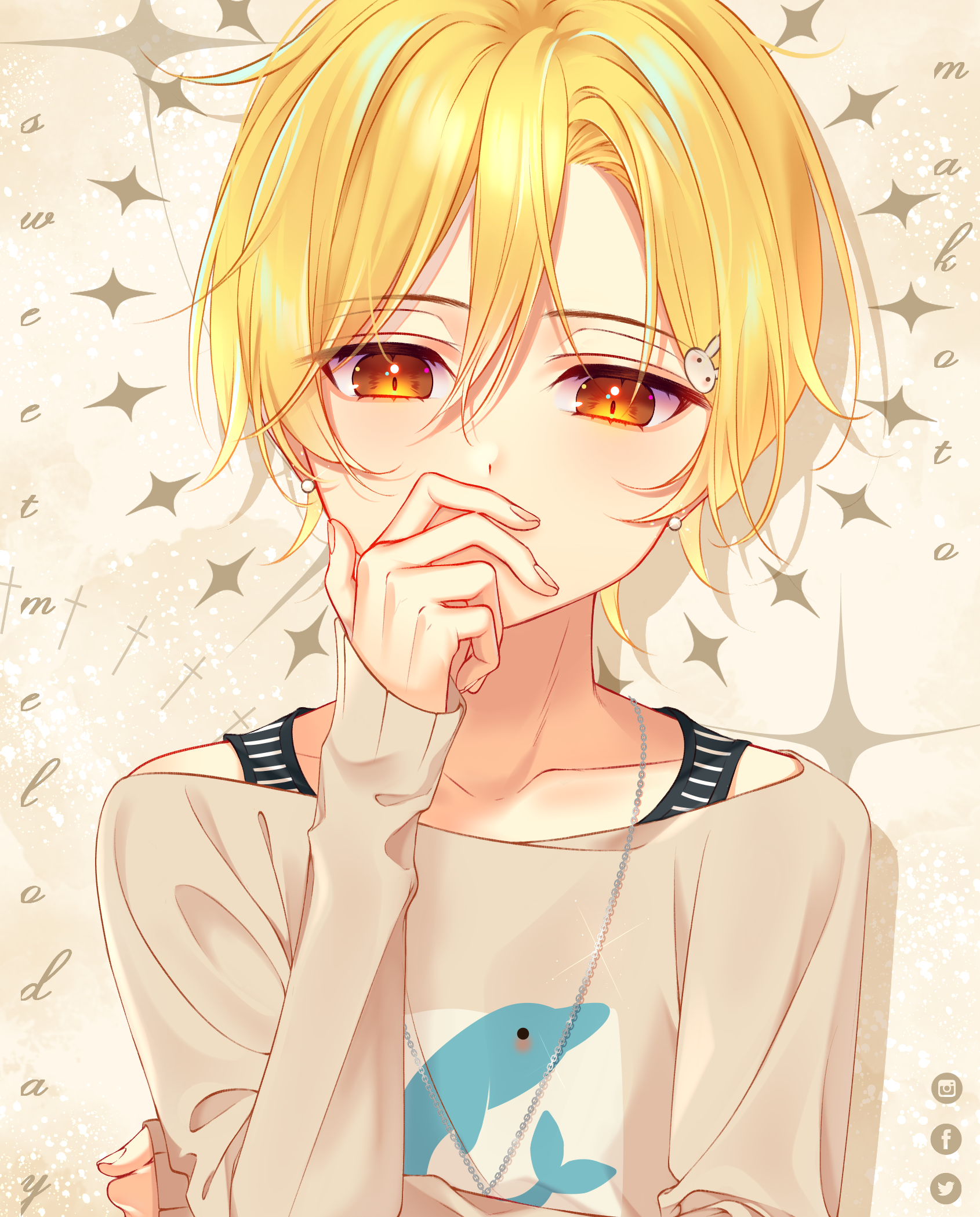 Cute Anime Boy Hair (Blonde)