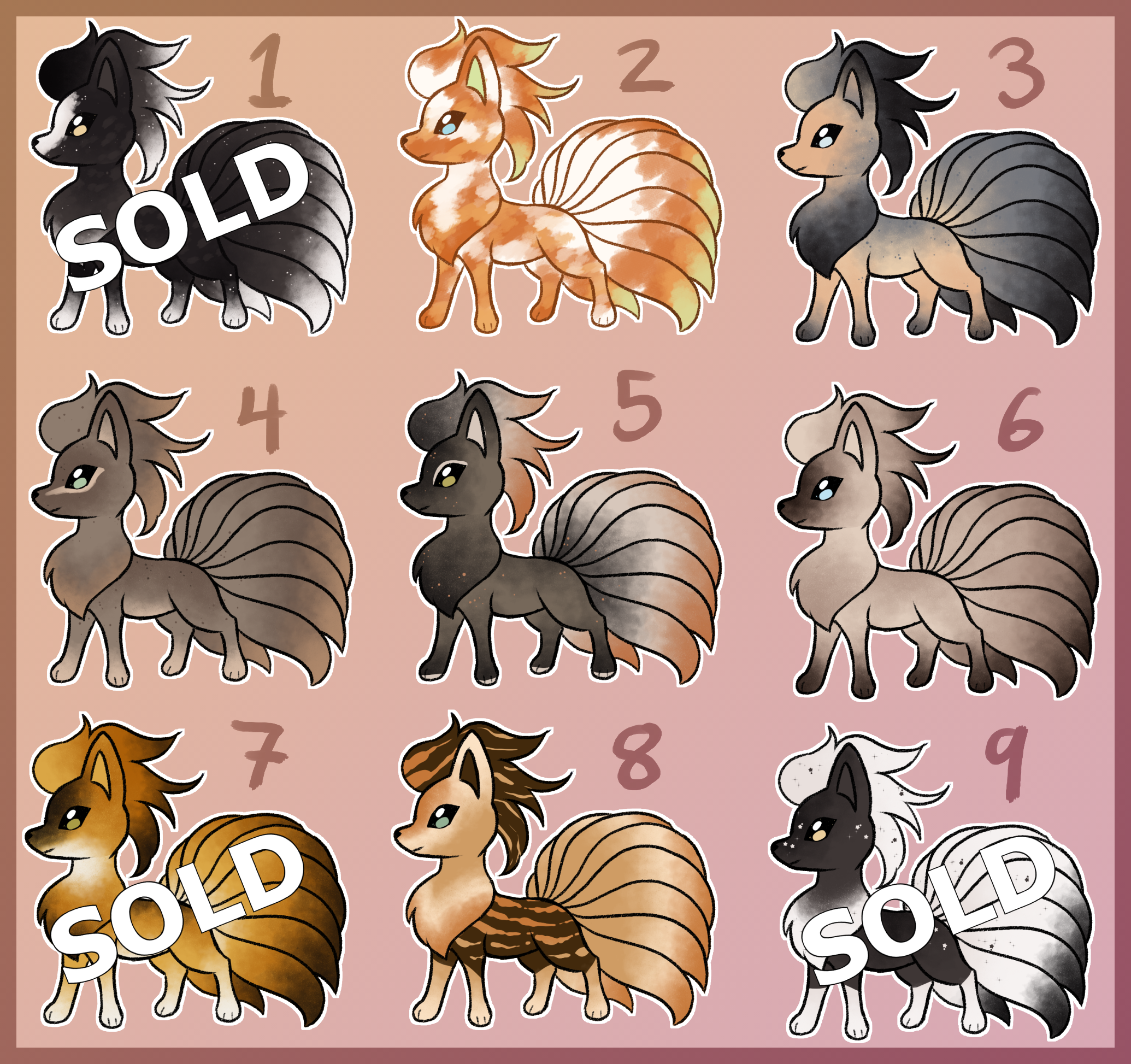 Wild Tiefling Bust Adopts: CLOSED by ApotheosisAdoptables on