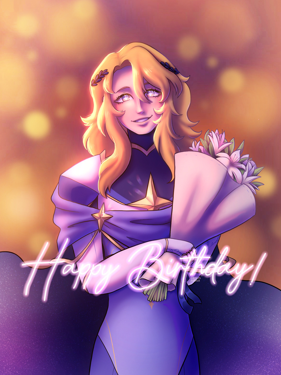 Birthday art for another oc