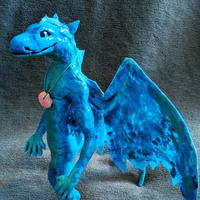 blue inferno clay figure